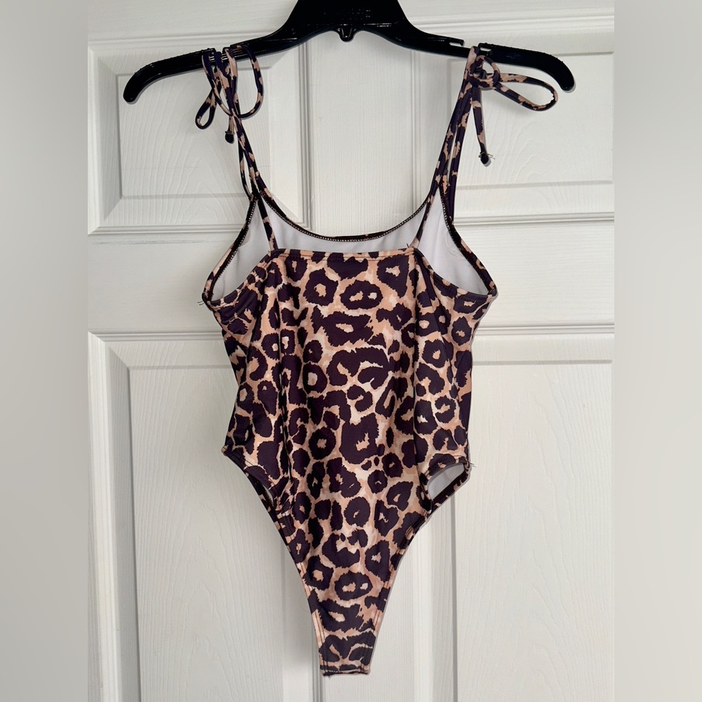 Leopard Print One-Piece Swimsuit